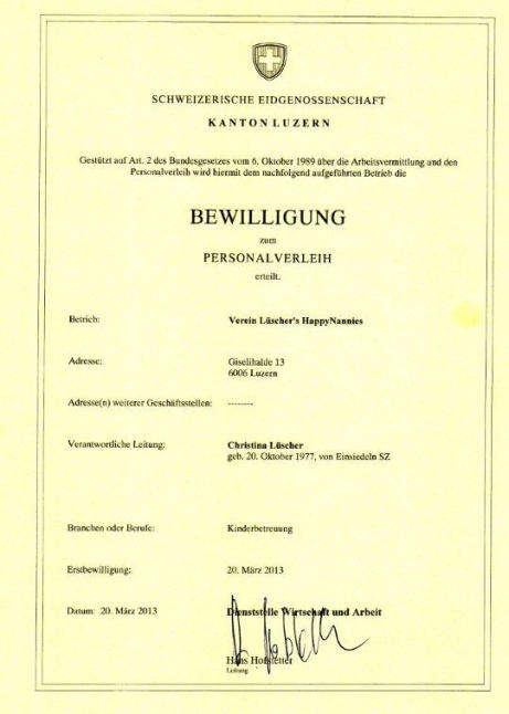Employment Placement Licence Certificate
